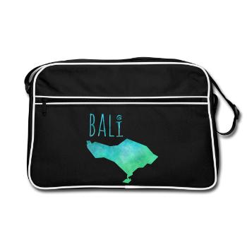 bali - Retro Tasche - Schwarz/Weiß - Vorne