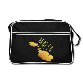 malta - Retro Bag - black/white - Front