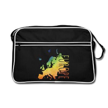 europe - Retro Bag - black/white - Front