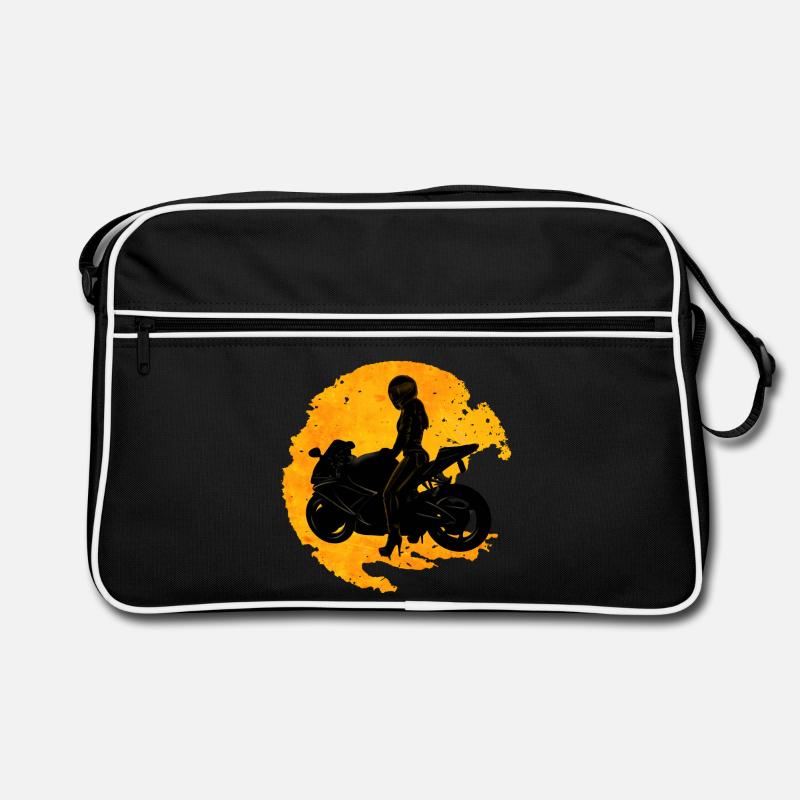 Motorcycle - Retro Bag - black/white