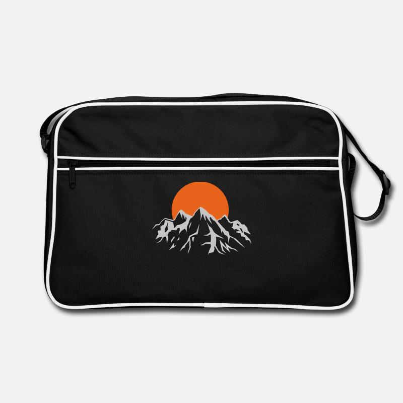 Montagnes - Sac Retro - noir/blanc
