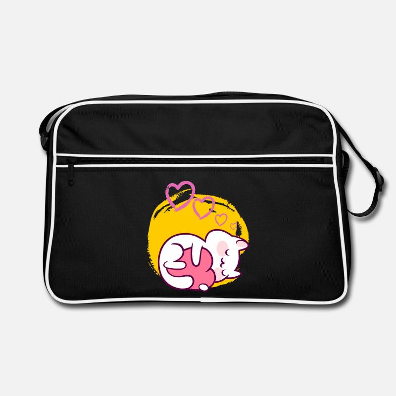 Chats, chat, amants de chat, propriétaire de chat Sac Retro