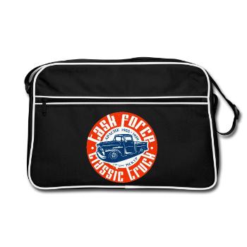 Apache Classic Truck - Retro Tasche - Schwarz/Weiß - Vorne