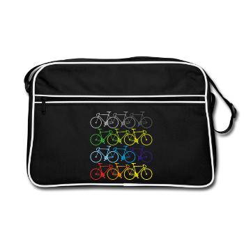 Vélo sport d'été - Sac Retro - noir/blanc - Devant