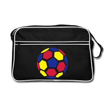 Colombia ball - Retro Bag - black/white - Front