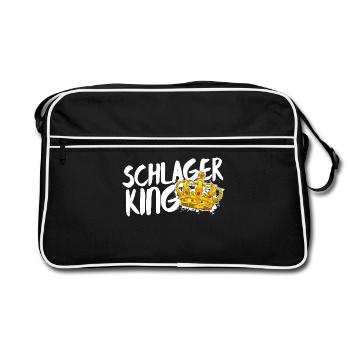 Schlager King Schlager King Déclaration de musique folklorique - Sac Retro - noir/blanc - Devant