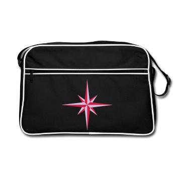 Compass - Retro Bag - black/white - Front