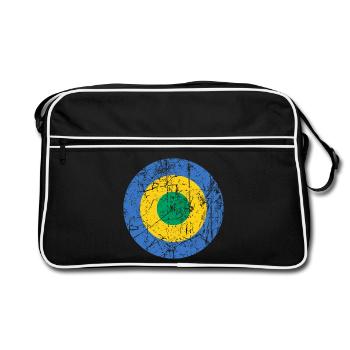 Cocarde d'aviation vintage du Gabon Afrique - Sac Retro - noir/blanc - Devant