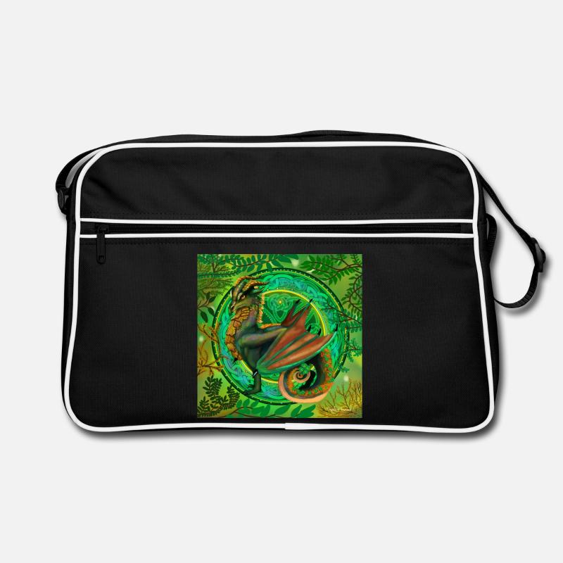 dragon vert forestier Sac Retro