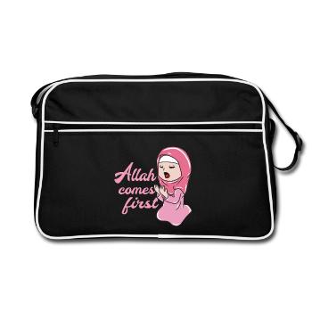 Muslim Islam Allah - Retro Bag - black/white - Front