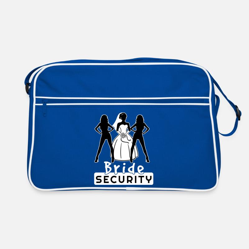 Bride Security Team Partnerlook Bachelor Fun Retro Bag