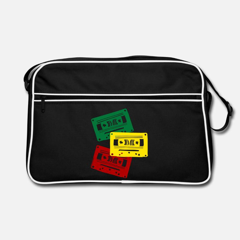 Cassette Colors Trio - Sac Retro - noir/blanc
