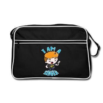 Singer - Retro Bag - black/white - Front