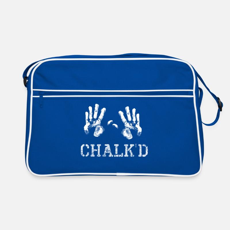 Chalk climbing Boulder mountaineering saying Funny Retro Bag