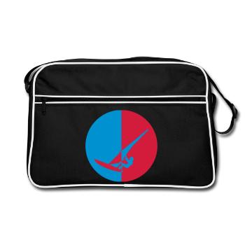 Windsurf Windsurfing Windsurfen Planche à voile - Retro Bag - black/white - Front