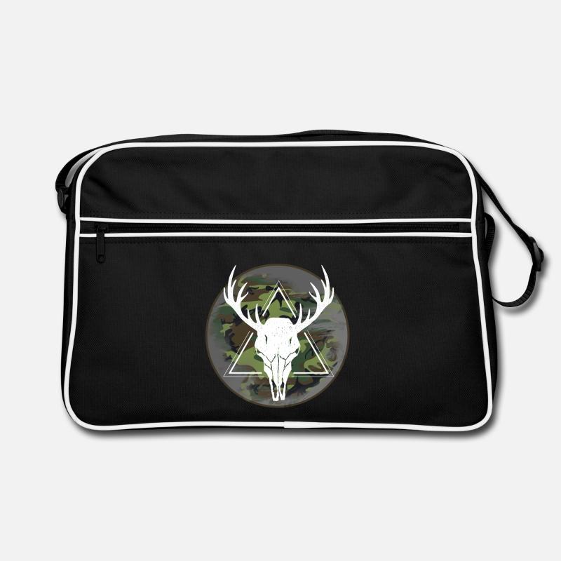 Jäger Jagen - Retro Tasche - Schwarz/Weiß