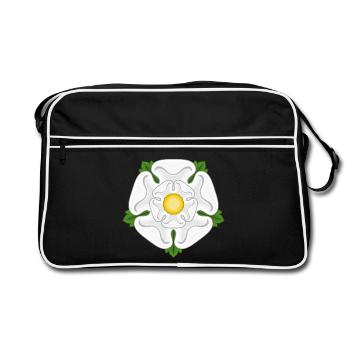White Rose of York Yorkshire - Retro Bag - black/white - Front