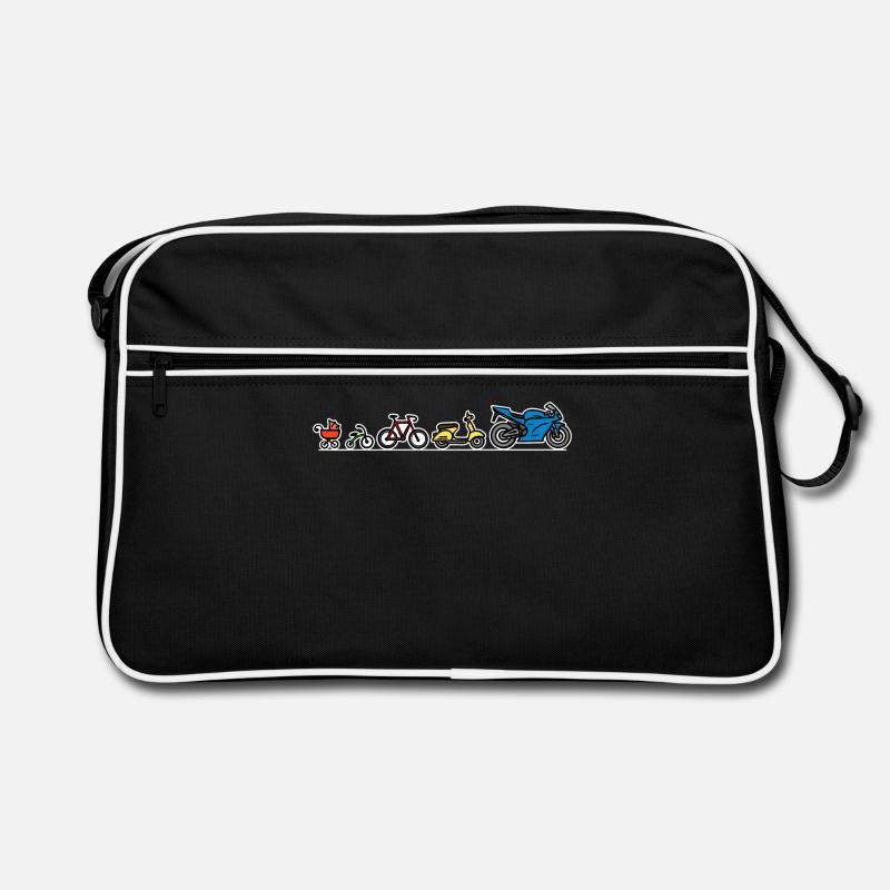 Evolution du développement de la moto Biker Evolution - Sac Retro - noir/blanc