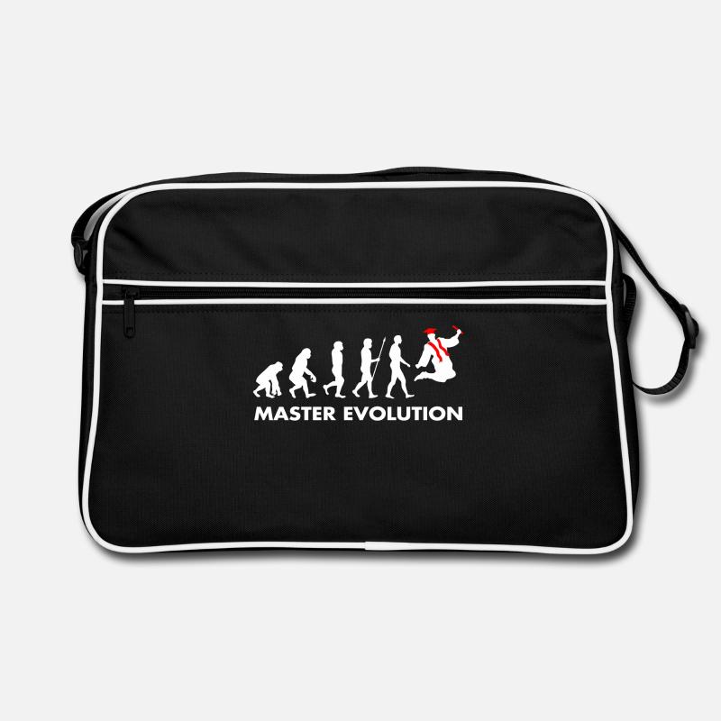 Master Evolution Entwicklung Schulabschluss Diplom Retro Tasche