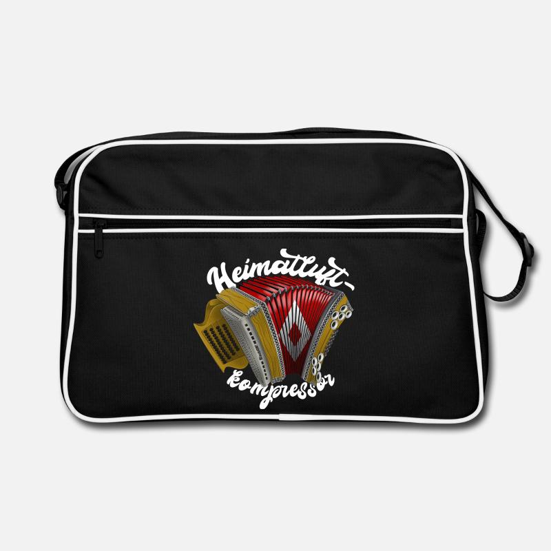 Heimatluftkompressor // hell | ZiachON! - Retro Tasche - Schwarz/Weiß