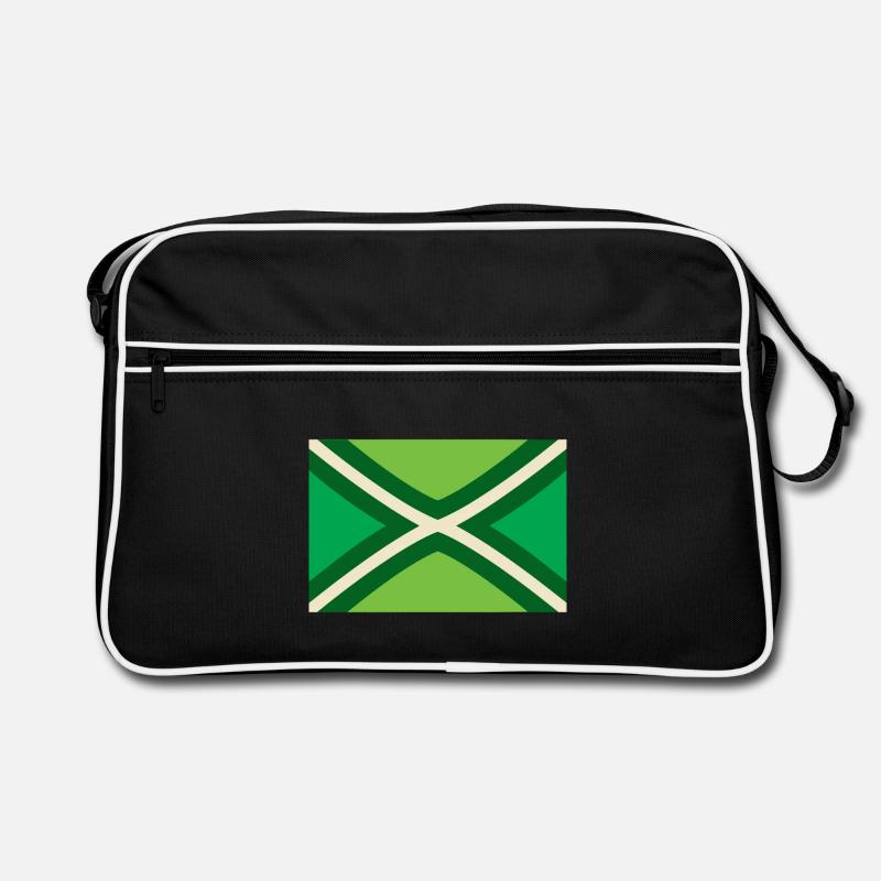 Achterhoek Flagge - Retro Tasche - Schwarz/Weiß