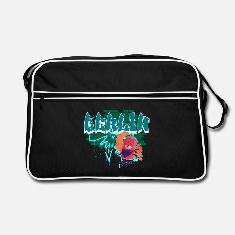 Berlin Graffiti Retro Tasche