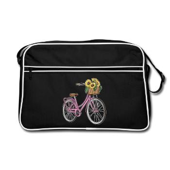 Women's Bicycle Sunflower - Retro Bag - black/white - Front