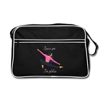 J'peux pas j'ai pilâtes - Sac Retro - noir/blanc - Devant