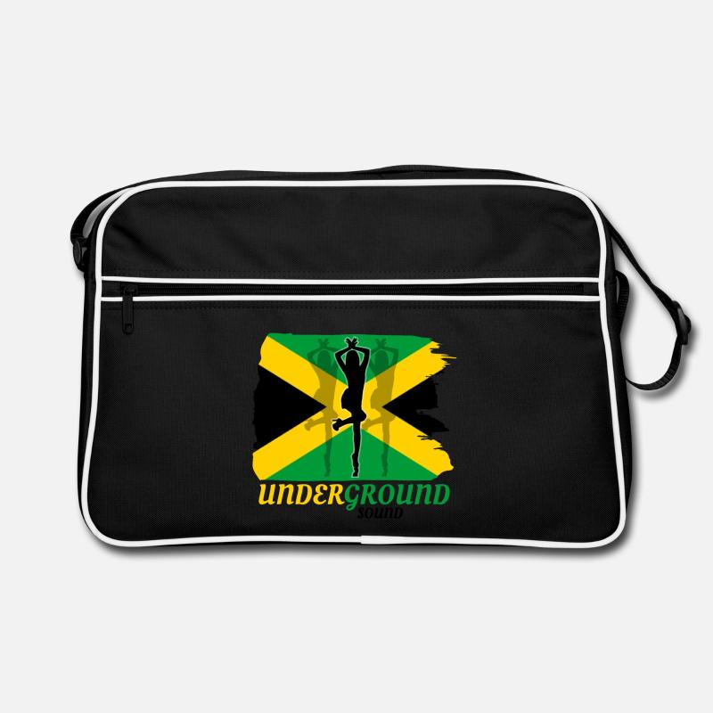 Sprint souterrain du drapeau de la Jamaïque Sac Retro