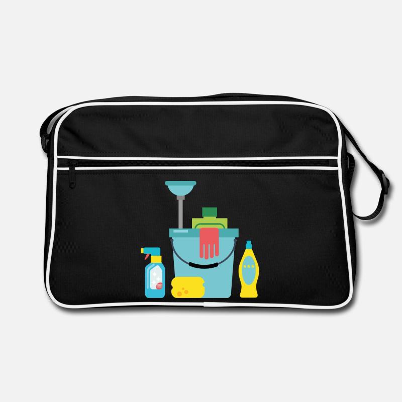 Putzmittel Retro Tasche