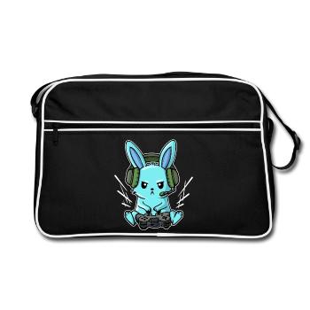 Gamer Headset Controller Joystick Zocker - Retro Bag - black/white - Front