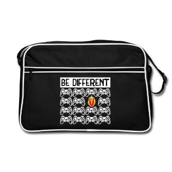 Jeux vidéo Controller Gamer Gamer Gamer - Sac Retro - noir/blanc - Devant