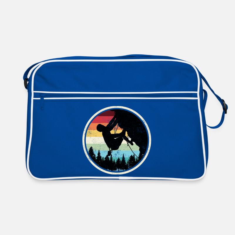 Rainbow Forest Climber Silhouette Retro Bag