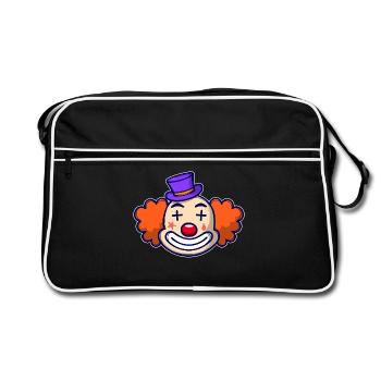 Carnaval clown carnaval - Sac Retro - noir/blanc - Devant