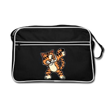 Animal Sauvage Sauvage Cool Tiger - Sac Retro - noir/blanc - Devant