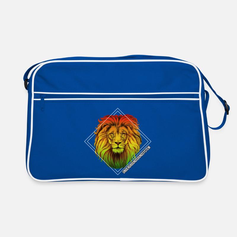 Regenbogenlöwe Diamond Muster Retro Tasche