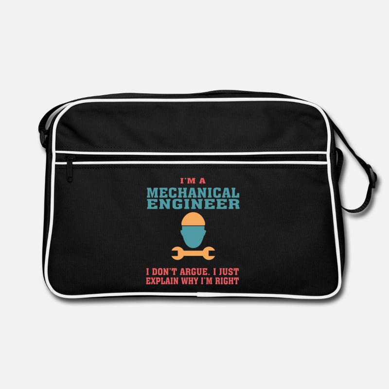 Funny Mechanical Engineering Quote for Mechanical Retro Bag