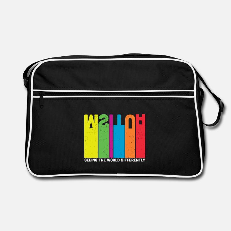Autismus die Welt anders sehen Retro Tasche