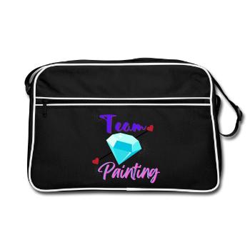 Team Diamond Painting - Sac Retro - noir/blanc - Devant