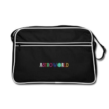 Astroworld sauve l’environnement terrestre - Sac Retro - noir/blanc - Devant