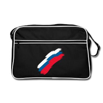 République tchèque - Sac Retro - noir/blanc - Devant
