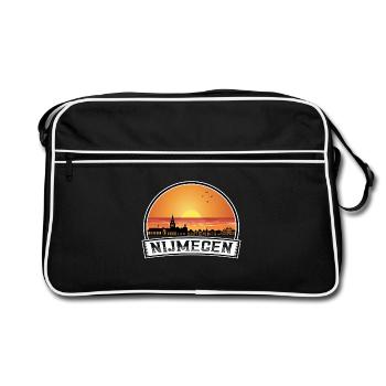 Nimègue Pays-Bas Skyline Vintage Sunset Travel - Sac Retro - noir/blanc - Devant