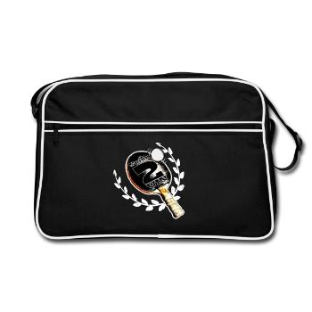 Table tennis - Retro Bag - black/white - Front