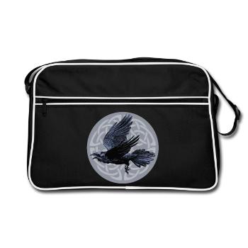 Raven Moon - Retro Bag - black/white - Front