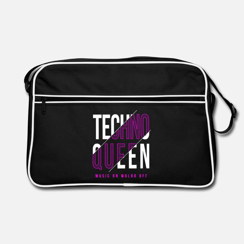 Techno Queen Design Retro Tasche