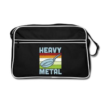 Citation de cuisson Heavy Metal Fer Poêle à frire Cook - Sac Retro - noir/blanc - Devant