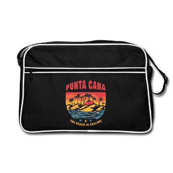 Punta Cana Beach Design - Retro Bag - black/white - Front