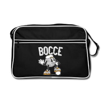 Pétanque Boule de Pétanque Casquette de Noël Boule de Pétanque - Sac Retro - noir/blanc - Devant