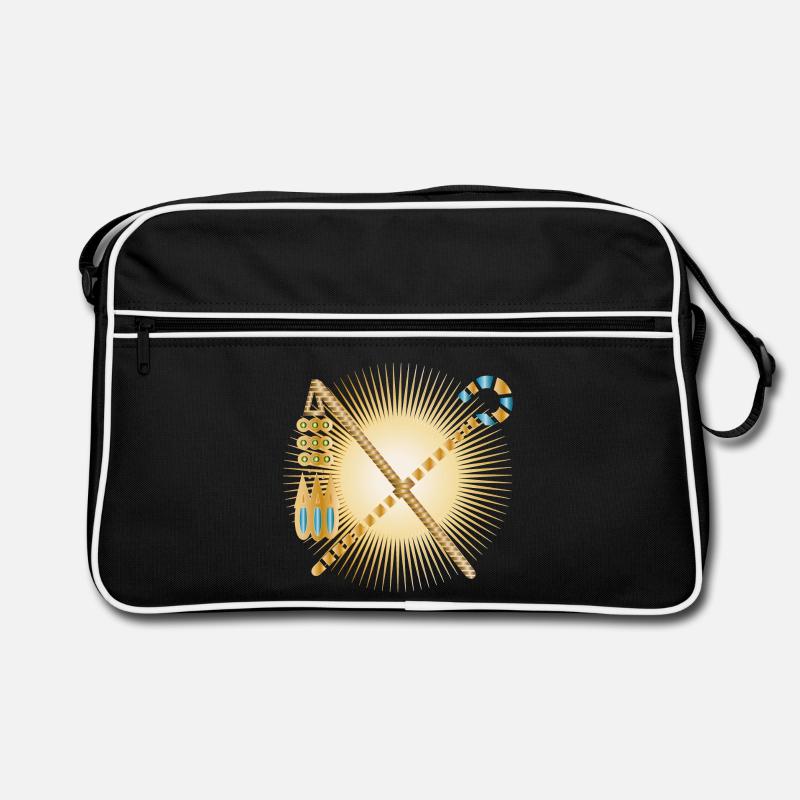 radiant hook & threshing flail pharaohs sceptre Retro Bag