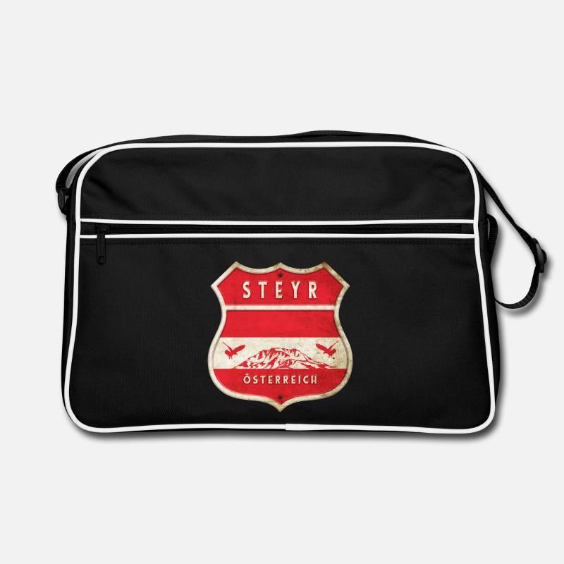 Steyr Autriche Armoiries Drapeaux Design Sac Retro